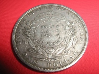 1879-Morgan-Silver-Dollar-With-Metals-Breakdown-On-Reverse.