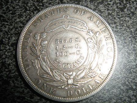 1879-Morgan-Silver-Dollar-With-Metals-Breakdown-On-Reverse.