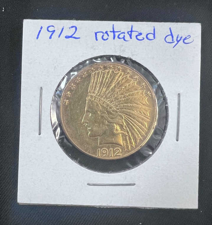 1912-$10-Indian-Head-Rotated-Die-Error