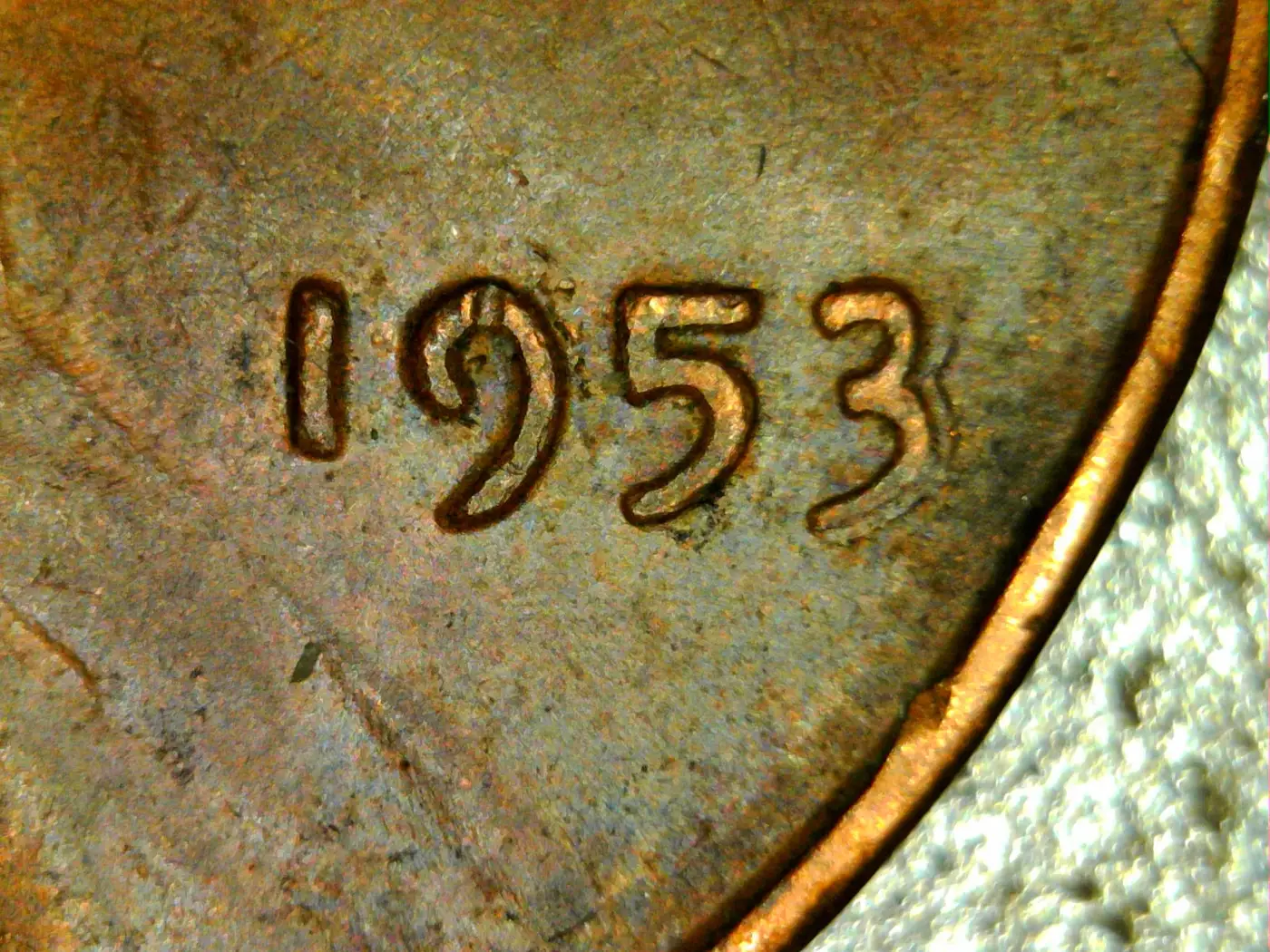 1955-Wheat-Cent-/-Poor-Man's-DDO-With-Cracked-Skull