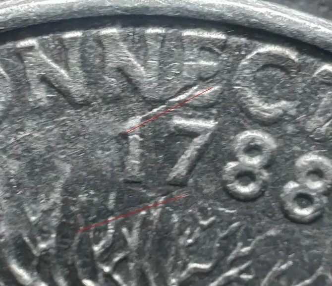 1999-P-Connecticut--Quarter---A-Mark-Going-Through-The-E-In-Connecticut