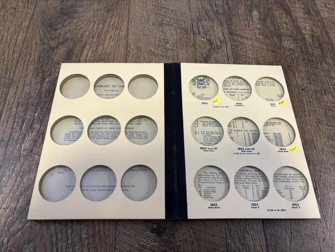 Library-Of-Coins-Early-Silver-Dollars-Coin-Album-Volume-49-1794/1803-Value?