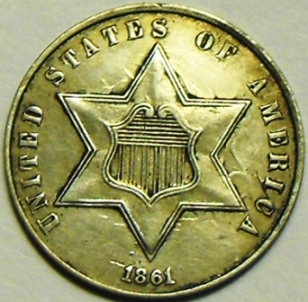 1861-Silver-Three-Cent