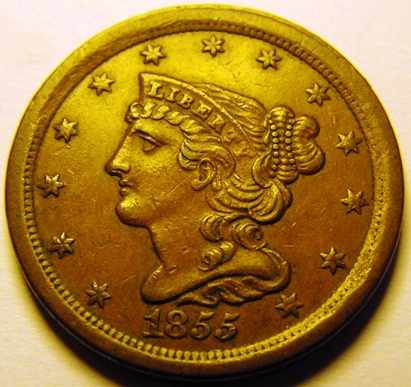 1855-Half-Cent---Please-Grade-And-Explain