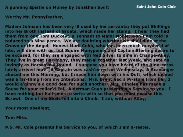 A-Punning-Epistle-On-Money