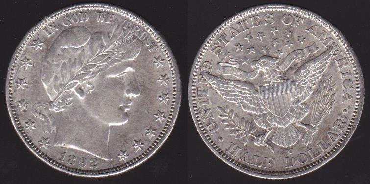 1892-O-Barber-Half---Dipped?--Grade?