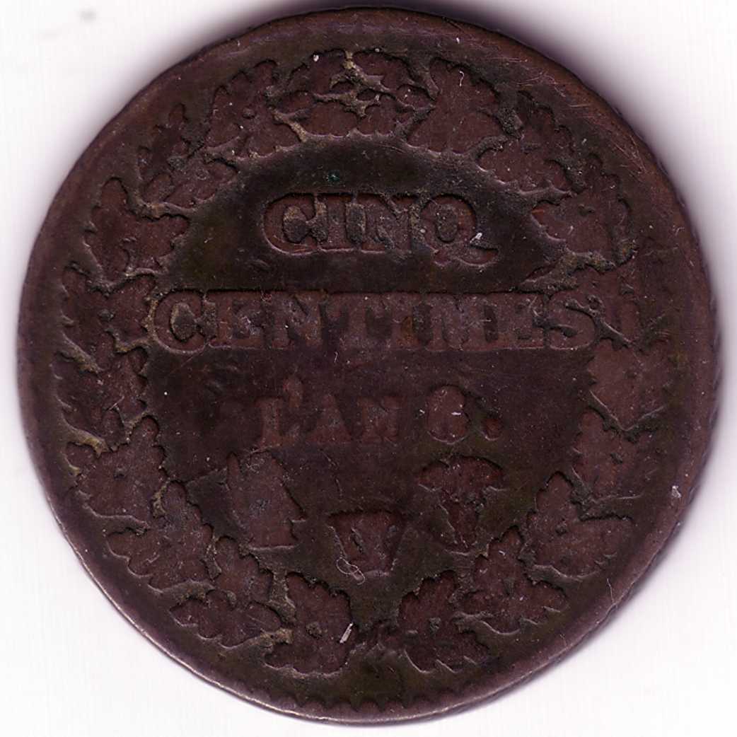 Another-Great-Overdate-Of-A-5-Centimes-Coin