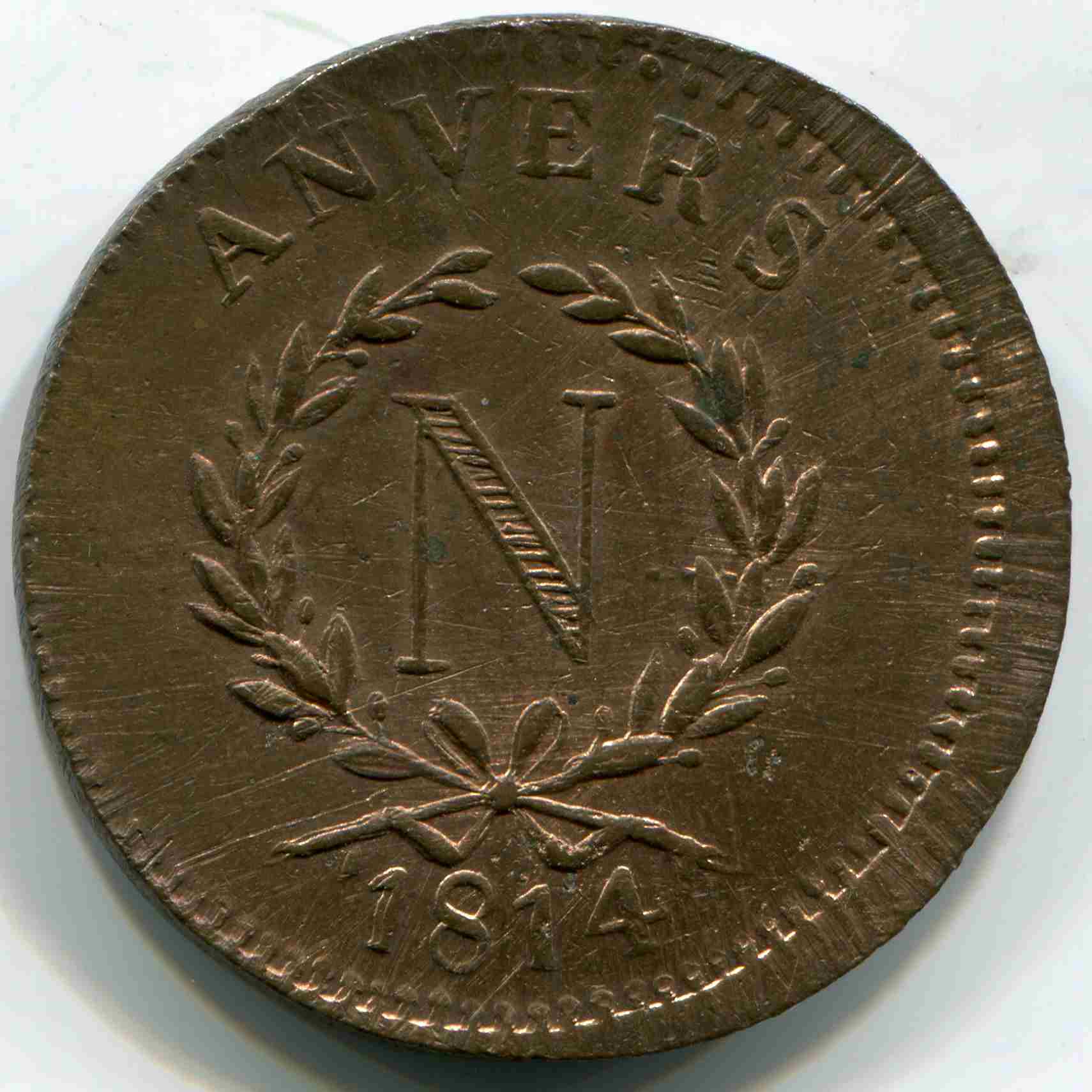 10-Centimes-1814-Anvers