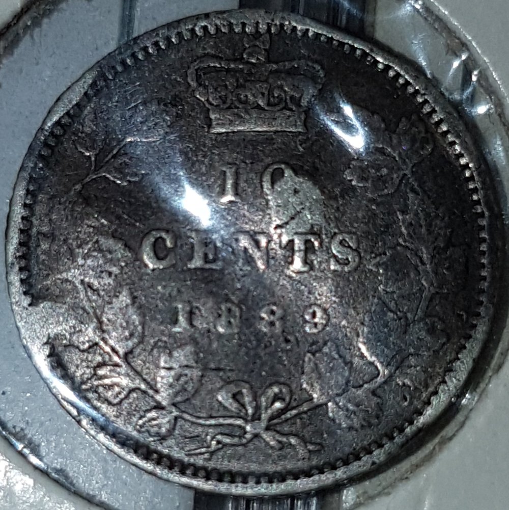 Found-1889-10-Cent-Piece-In-My-Childhood-Collection---Banged-Up,-Though...