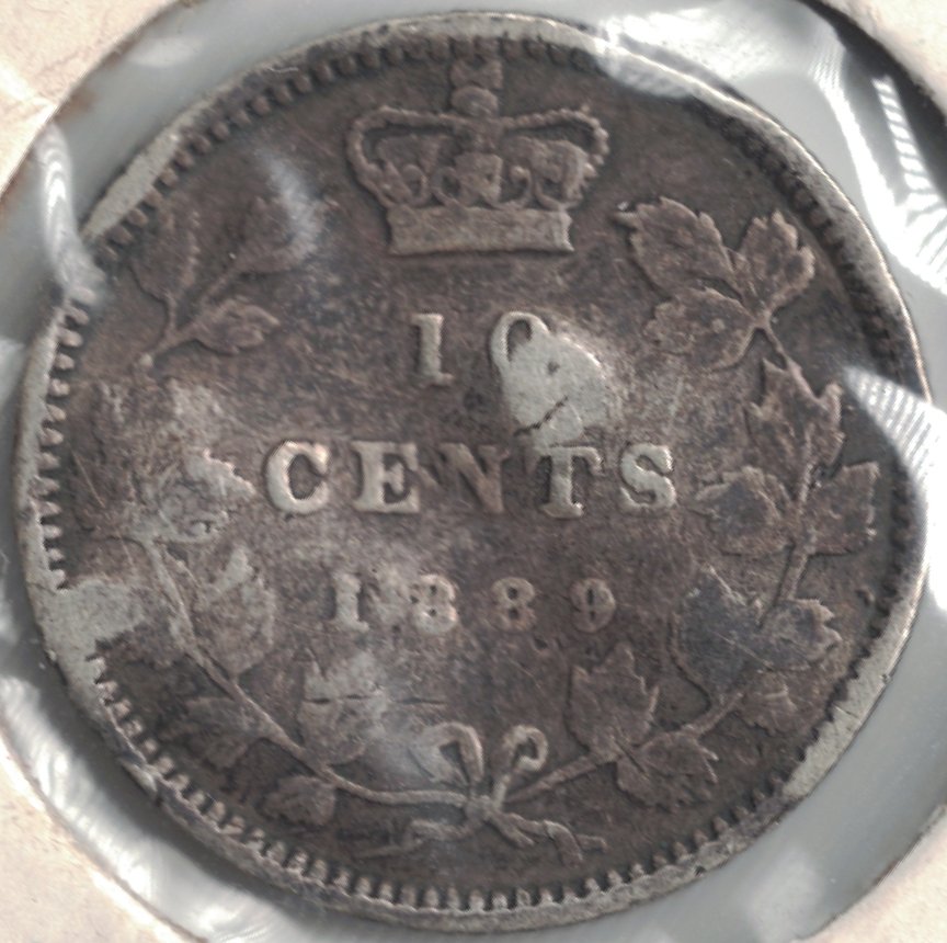 Found-1889-10-Cent-Piece-In-My-Childhood-Collection---Banged-Up,-Though...