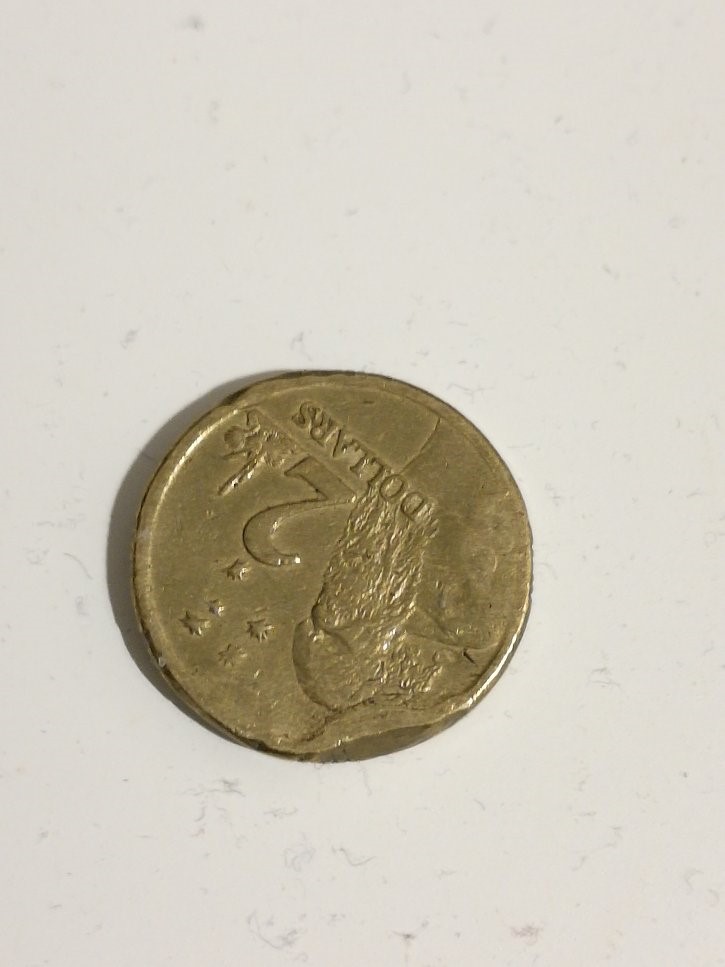 Question-On-This-Australia-1997-$2-Coin---What-Caused-The-Deformation-?