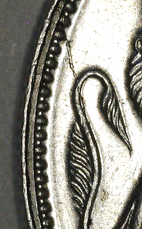 1950-.50--No-Design-With-Some-Cool-Die-Cracks