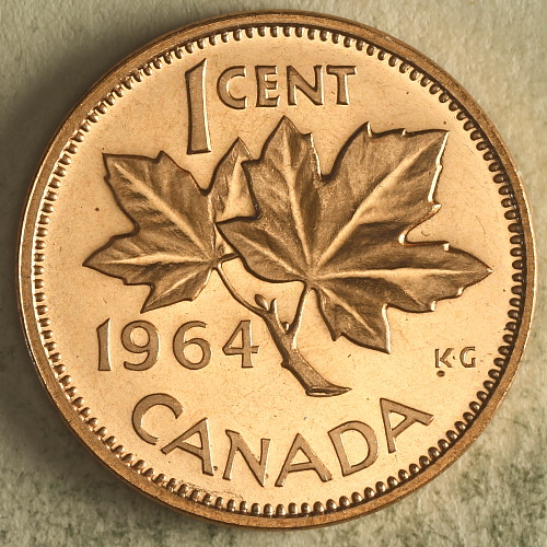 1964-PL-Cent-With-Thread-On-Chin-?
