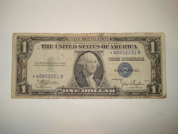 1935c-Star-Note-$1-Silver-Certificate-Off-Center?