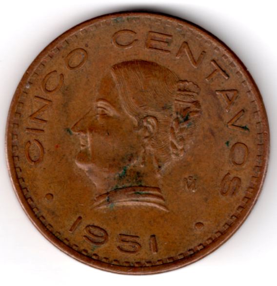 1951-Five-Cinco-Centavos-Mexico-Grading-Request