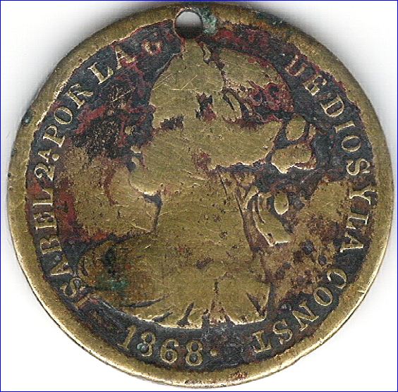 1868-Ten-Escudos---Spain---Request-For-Verification