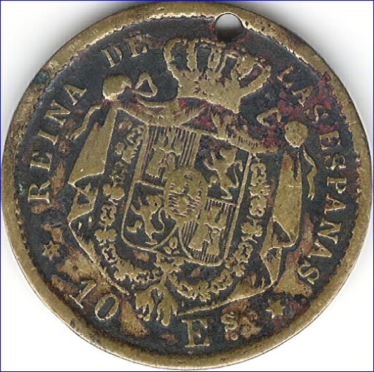 1868-Ten-Escudos---Spain---Request-For-Verification