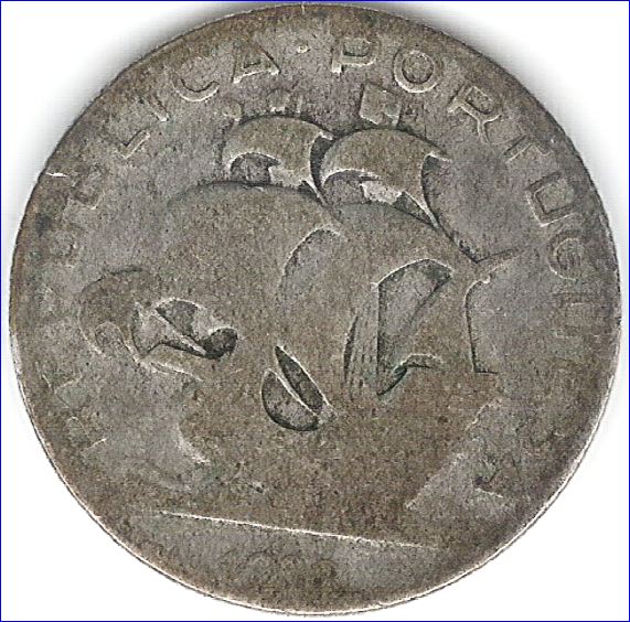 2-1/2-Escudos-From-Portugal:-Year-Needed