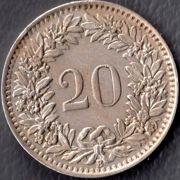 1943B-20-Rappen-Switzerland-Grade-Needed