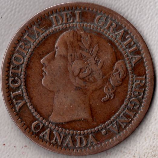 1859-Canada-Cent-Wide-Or-Narrow-9-And-Grade