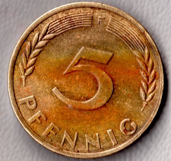 5-Pfennig-Germany-1949f-Grade-Required