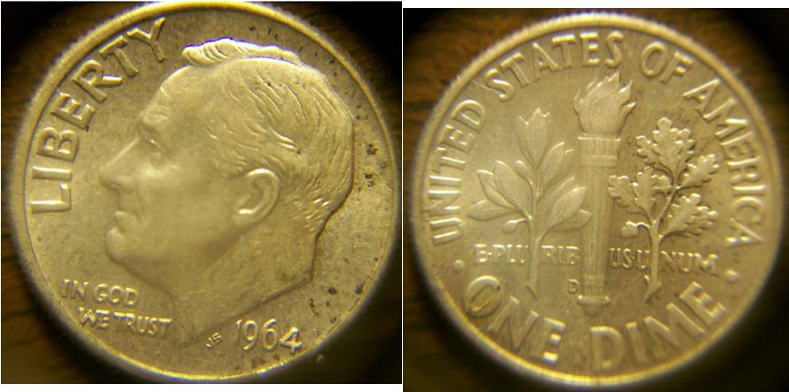 1964-D-Roosevelt-Ten-Cents---Doubled-Dime-?