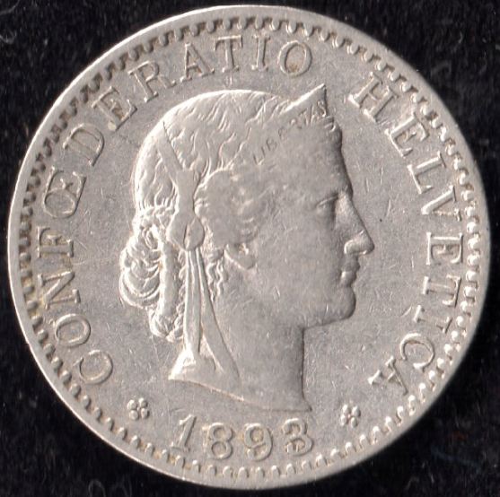 1893-B-20-Rappen-Swiss-Coin:-MD-Or-DDO?