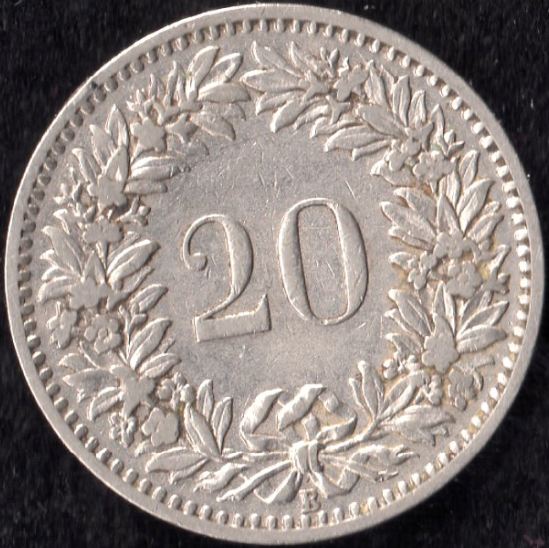 1893-B-20-Rappen-Swiss-Coin:-MD-Or-DDO?