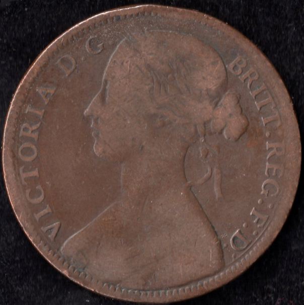 1861-Great-Britain-Penny-KM-#-749.2---Variety-?