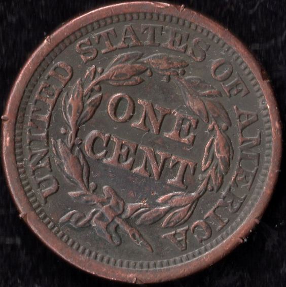 1845-Braided-Hair-Large-Cent:-Grade-Needed
