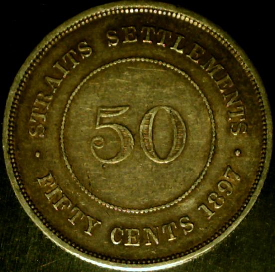 Straits-Settlements-50-Cents-KM#-13-1897-H---Grade