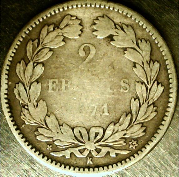 1871k,-France,-2-Francs,-KM#-816.2---Grade-Request