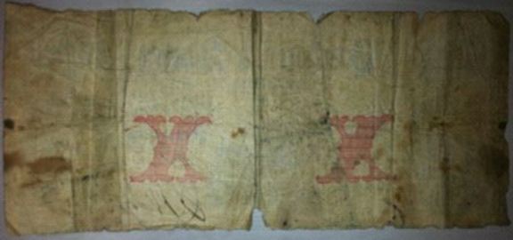 Confed.-Bill-W/-2--Xs-On-The-Reverse---Id,-Grade,-Valuation