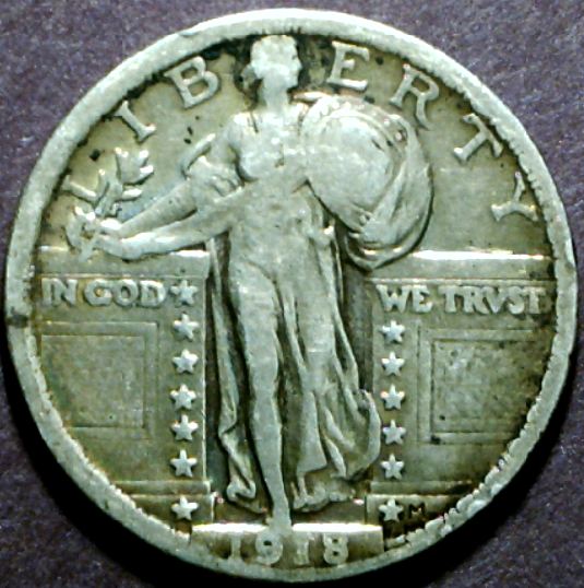 1918-Stdng.-Librty-Quarter-Missing/Shifted-Obverse-Features?