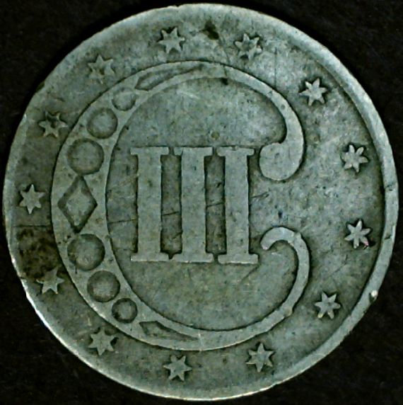 1852-Silver-3-Cent-Piece---Grade