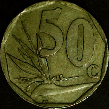 1996-50-Cents-Afrika-Africa-Borwa-Overdate/Error/Variety-?