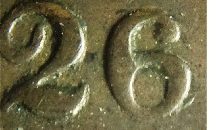 1826-Over-Lazy-6-Half-Cent---Variety/Grade-Ck