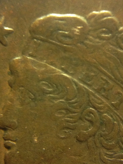 1826-Over-Lazy-6-Half-Cent---Variety/Grade-Ck