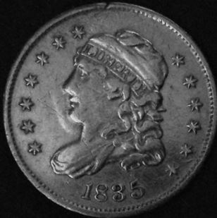 1835-Capped-Bust-1/2-Dime---Variety-Verification
