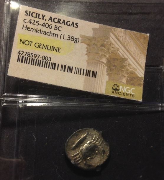 Ancient-Coin-W/-Birds-And-Fishes-Only-Id-Needed