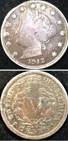 Liberty-Nickel-1912-S:-2-Samples-Needing-Grades