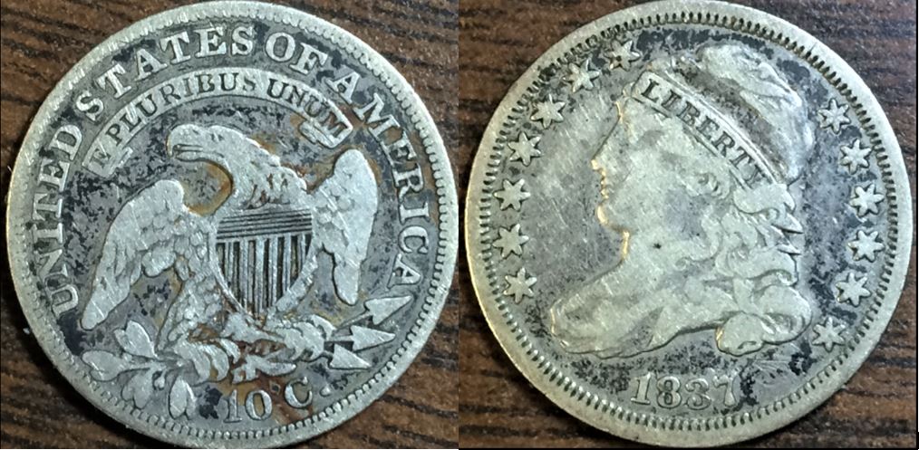Guess-The-Variety:-Jr-3-Or-Jr-4-For-1837-Capped-Bust-Dime