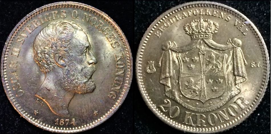 1800-S-Gold-Sweden-20-Kroner-Overdate-Ck