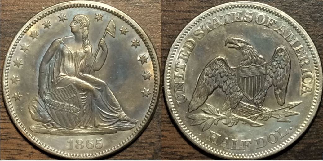 1865-Seated-Liberty-50c---Grade