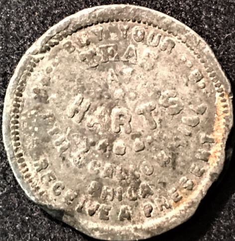 1776-Buy-Your-Tea-At-Harts-Gallowhill,-PA-Token