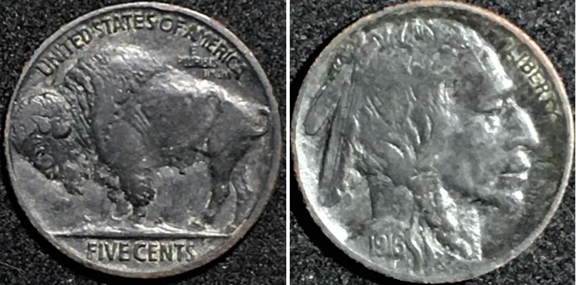 1916-Buffalo-5c---Grade-Request-On-Dark-Patina