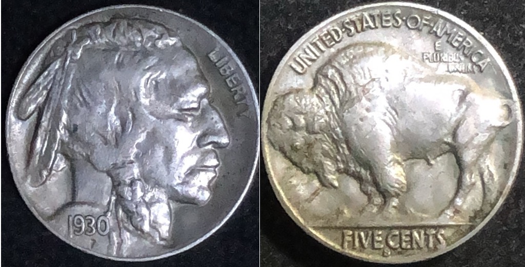 1930-S-Buffalo-5c-Issue-With-REV-Patina