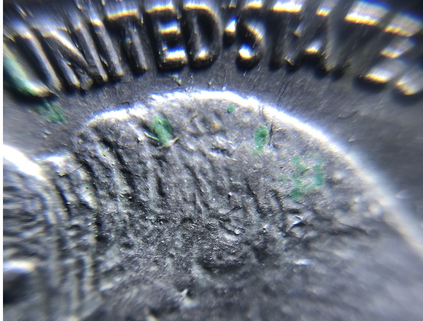 1936-Buffalo-5c-Grade-W/-Small-REV-Spots-Of-Verdigris-&-Buf-Hair-Check