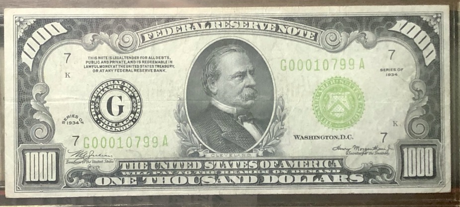 1934-$1000-Federal-Reserve-Note---Grade