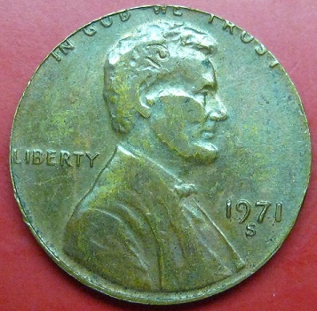 1971-Lincoln-Penny-Size-Of-Dime-Plus-Other-Error--Strange?